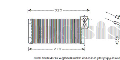 Aks Dasis Heizungskühler [Hersteller-Nr. 189150N] für Renault von AKS DASIS