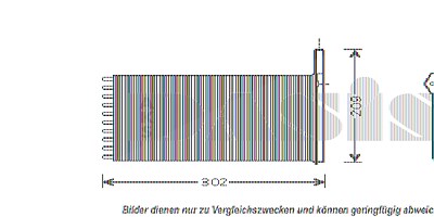 Aks Dasis Heizungskühler Wärmetauscher [Hersteller-Nr. 099190N] für Ford von AKS DASIS