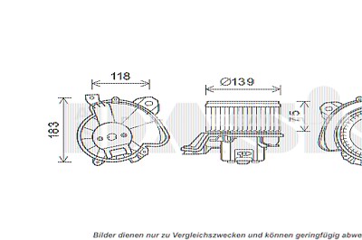 Aks Dasis Innenraumgebläse [Hersteller-Nr. 088131N] für Opel von AKS DASIS