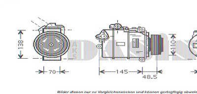 Aks Dasis Kompressor, Klimaanlage [Hersteller-Nr. 850010N] für BMW von AKS DASIS