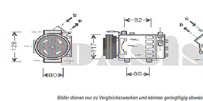 Aks Dasis Kompressor, Klimaanlage [Hersteller-Nr. 850110N] für Renault von AKS DASIS