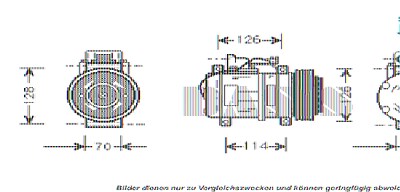 Aks Dasis Kompressor, Klimaanlage [Hersteller-Nr. 850380N] für Mercedes-Benz von AKS DASIS