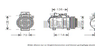 Aks Dasis Kompressor, Klimaanlage [Hersteller-Nr. 850400N] für Mercedes-Benz von AKS DASIS