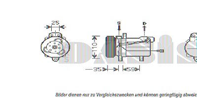 Aks Dasis Kompressor, Klimaanlage [Hersteller-Nr. 851063N] für Suzuki von AKS DASIS