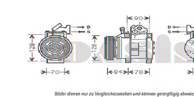 Aks Dasis Kompressor, Klimaanlage [Hersteller-Nr. 851401N] für Kia von AKS DASIS