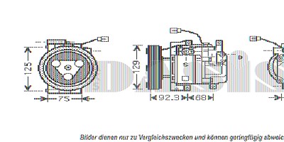 Aks Dasis Kompressor, Klimaanlage [Hersteller-Nr. 851857N] für Mazda von AKS DASIS