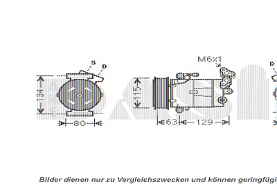 Aks Dasis Kompressor, Klimaanlage [Hersteller-Nr. 851920N] für Nissan, Renault von AKS DASIS