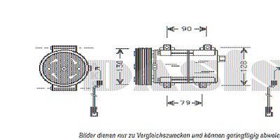 Aks Dasis Kompressor Klimaanlage [Hersteller-Nr. 850258N] für Ford von AKS DASIS