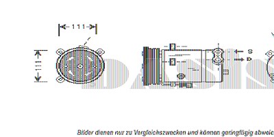 Aks Dasis Kompressor Klimaanlage [Hersteller-Nr. 850950N] für Opel von AKS DASIS