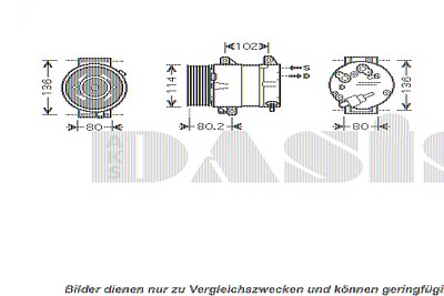 Aks Dasis Kompressor Klimaanlage [Hersteller-Nr. 851563N] für Renault von AKS DASIS