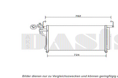 Aks Dasis Kondensator, Klimaanlage [Hersteller-Nr. 562039N] für Hyundai von AKS DASIS