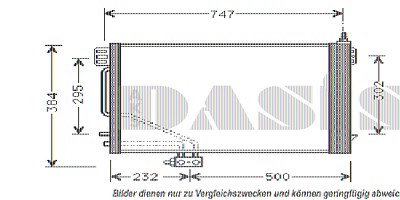 Aks Dasis Kondensator mit Trockner 650x372x16 [Hersteller-Nr. 122012N] für Mercedes-Benz von AKS DASIS