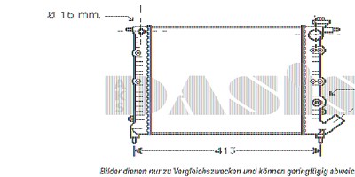 Aks Dasis Kühler, 348 x 357 mm [Hersteller-Nr. 180670N] für Renault von AKS DASIS