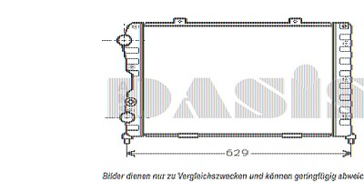 Aks Dasis Kühler, Motorkühlung [Hersteller-Nr. 010280N] für Alfa Romeo von AKS DASIS