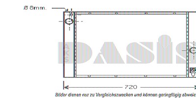 Aks Dasis Kühler, Motorkühlung [Hersteller-Nr. 051006N] für BMW von AKS DASIS