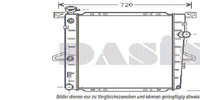 Aks Dasis Kühler, Motorkühlung [Hersteller-Nr. 090056N] für Ford Usa von AKS DASIS