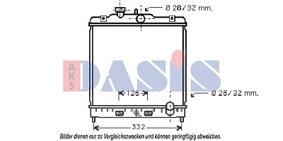 Aks Dasis Kühler, Motorkühlung [Hersteller-Nr. 103002N] für Honda von AKS DASIS