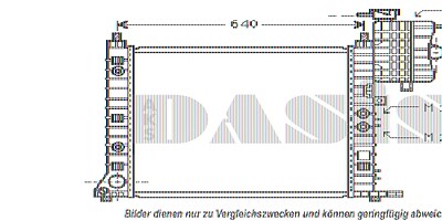 Aks Dasis Kühler, Motorkühlung [Hersteller-Nr. 134920N] für Mercedes-Benz von AKS DASIS