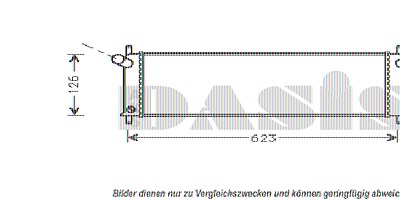 Aks Dasis Kühler, Motorkühlung [Hersteller-Nr. 171080N] für Porsche von AKS DASIS