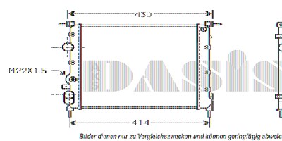 Aks Dasis Kühler, Motorkühlung [Hersteller-Nr. 180021N] für Renault von AKS DASIS