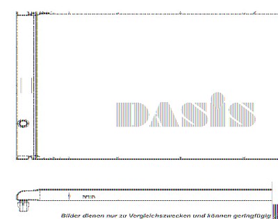 Aks Dasis Kühler, Motorkühlung [Hersteller-Nr. 480045N] für Audi von AKS DASIS