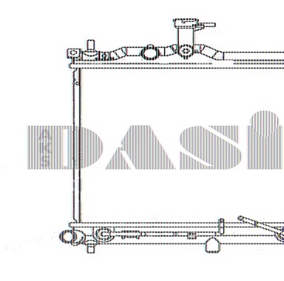 Aks Dasis Kühler, Motorkühlung [Hersteller-Nr. 510193N] für Hyundai von AKS DASIS