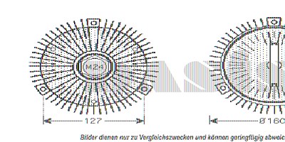 Aks Dasis Kupplung für Kühlerlüfter [Hersteller-Nr. 058250N] für BMW von AKS DASIS