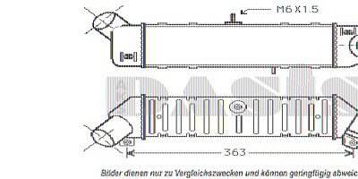 Aks Dasis Ladeluftkühler [Hersteller-Nr. 047000N] für Seat, VW von AKS DASIS