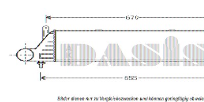 Aks Dasis Ladeluftkühler [Hersteller-Nr. 127040N] für Mercedes-Benz von AKS DASIS