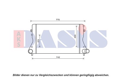 Aks Dasis Ladeluftkühler [Hersteller-Nr. 487008N] für Audi von AKS DASIS