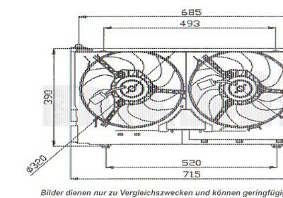 Aks Dasis Lüfter, Motorkühlung [Hersteller-Nr. 068023N] für Citroën, Peugeot von AKS DASIS