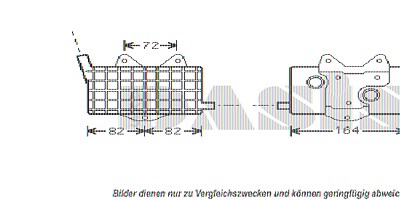 Aks Dasis Ölkühler, Motoröl [Hersteller-Nr. 136530N] für Mercedes-Benz, Ssangyong von AKS DASIS