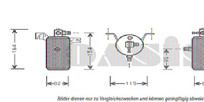 Aks Dasis Trockner [Hersteller-Nr. 803430N] für Citroën von AKS DASIS