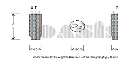 Aks Dasis Trockner [Hersteller-Nr. 800272N] für Honda, Rover, Suzuki, Toyota von AKS DASIS