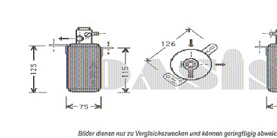 Aks Dasis Trockner [Hersteller-Nr. 800740N] für Mercedes-Benz von AKS DASIS