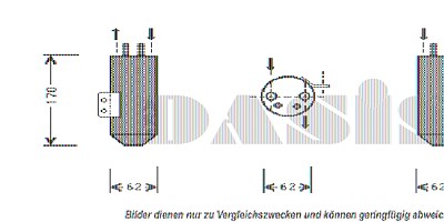 Aks Dasis Trockner [Hersteller-Nr. 800236N] für Peugeot von AKS DASIS