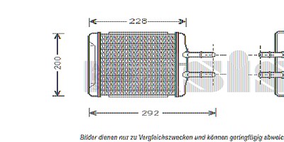 Aks Dasis Wärmetauscher, Innenraumheizung [Hersteller-Nr. 519003N] für Daewoo von AKS DASIS