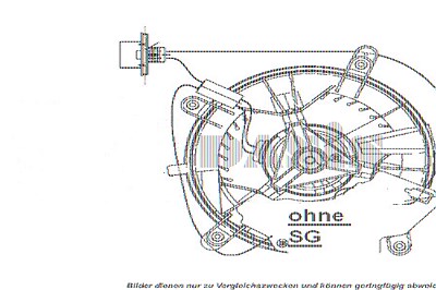 Aks Dasis Innenraumgebläse [Hersteller-Nr. 741260N] für Mercedes-Benz von AKS DASIS