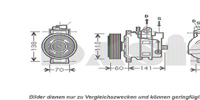 Aks Dasis Kompressor, Klimaanlage [Hersteller-Nr. 851656N] für Audi von AKS DASIS