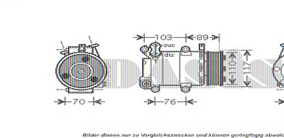 Aks Dasis Kompressor, Klimaanlage [Hersteller-Nr. 851057N] für Ford, Volvo von AKS DASIS