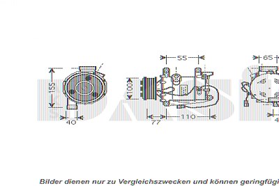 Aks Dasis Kompressor, Klimaanlage [Hersteller-Nr. 851939N] für Honda von AKS DASIS