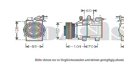 Aks Dasis Kompressor, Klimaanlage [Hersteller-Nr. 851392N] für Hyundai, Kia von AKS DASIS