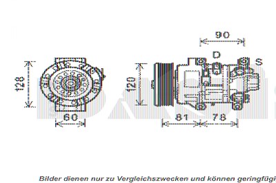 Aks Dasis Klimakompressor 5SE12C [Hersteller-Nr. 851986N] für Toyota von AKS DASIS