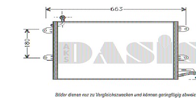 Aks Dasis Kondensator, Klimaanlage [Hersteller-Nr. 042002N] für VW von AKS DASIS