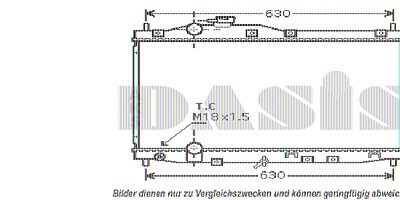 Aks Dasis Kühler, Motorkühlung [Hersteller-Nr. 100032N] für Honda von AKS DASIS