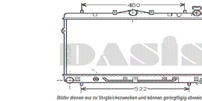 Aks Dasis Kühler, Motorkühlung [Hersteller-Nr. 560230N] für Hyundai von AKS DASIS