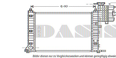 Aks Dasis Kühler, Motorkühlung [Hersteller-Nr. 120070N] für Mercedes-Benz von AKS DASIS