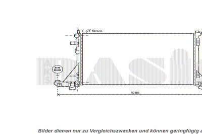 Aks Dasis Kühler, Motorkühlung [Hersteller-Nr. 180101N] für Nissan, Opel, Renault von AKS DASIS