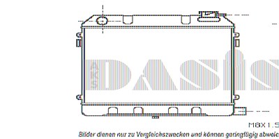 Aks Dasis Kühler, Motorkühlung [Hersteller-Nr. 150030N] für Opel von AKS DASIS