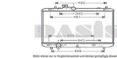 Aks Dasis Kühler, Motorkühlung [Hersteller-Nr. 320032N] für Suzuki von AKS DASIS